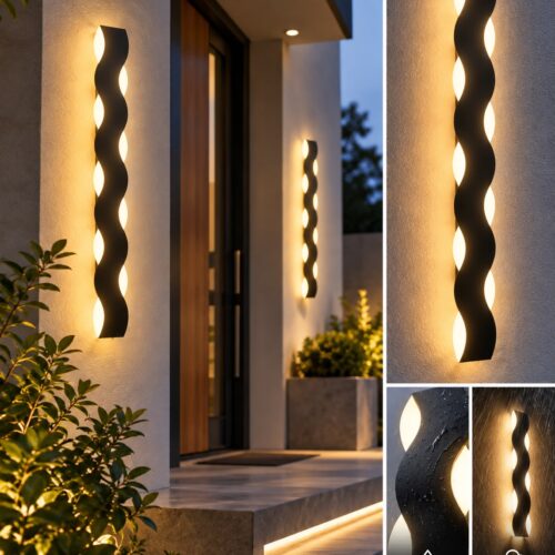 produs-1793168440939 Aplică LED Exterior cu Design Ondulat – 60cm, 18W, 3000K
