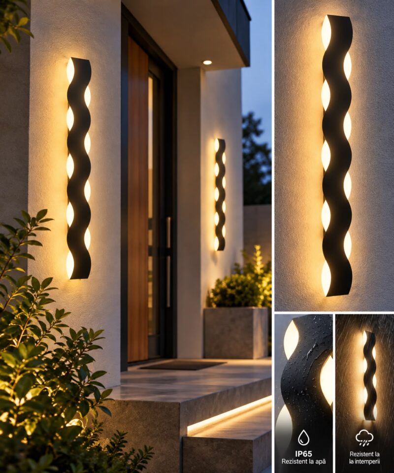 produs-1793168440939 Aplică LED Exterior cu Design Ondulat – 60cm, 18W, 3000K