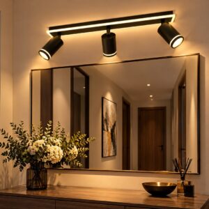 produs-1793170564458 Spot LED cu 3 Spoturi Orientabile, Negru – CH8004-3 BK